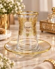 6 Kişilik 12 Parça Venezia Premium Gold Çay Takımı