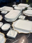 6 Kişilik 30 Parça Porselen Kahvaltı Takımı Bianco