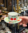 6 Kişilik Porselen Cherry Kahve Fincanı 