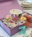 6 Kişilik Porselen Full Bloom Kahve Fincanı 100 Ml 