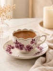 6 Kişilik Porselen Leaf Elegance Victoria Kahve Fincanı