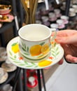 6 Kişilik Porselen Lemon Kahve Fincanı 