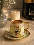 6 Kişilik Porselen Odeta Kahve Fincanı - Yeşil
