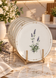 6 Parça Prselen Lavender Servis Tabağı