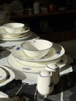 62 Parça 12 Kişilik Porselen Yemek Takımı Blue Garden