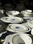 62 Parça 12 Kişilik Porselen Yemek Takımı Blue Garden
