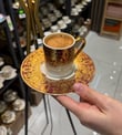 6'lı Lüks Marcella Gold Kahve Fincanı