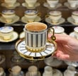 6lı Piano Porselen Kahve Fincanı