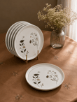 6'lı Porselen Arte Lotus Pasta Tabağı 