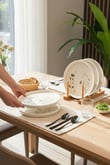 6'lı Porselen Arte Lotus Pasta Tabağı 