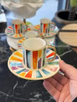 6'lı Royal Pastel Kahve Fincanı