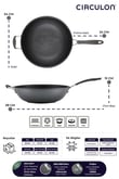 A1 Serisi ScratchDefense Çizilmez Yapışmaz Wok Tava - 34 CM