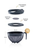 Beater 6 Parça Süzgeçli Karıştırma Ve Saklama Kabı 