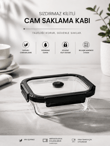 Cam Saklama Kabı ve Borcam - Siyah