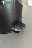 Cigo 20 LT Yumuşak Kapanan Pedallı Banyo Mutfak Ofis Çelik Çöp Kovası - Siyah & İç Kısım Siyah