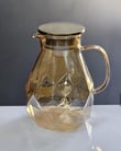 Diamond Metal Kapaklı Gold Cam Sürahi - 1800ml