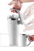 Fika Lumi Döner Kulplu Termos 1200 Ml - Beyaz