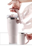 Fika Lumi Döner Kulplu Termos 1200 Ml - Pudra