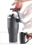 Fika Lumi Döner Kulplu Termos 950 Ml - Antrasit