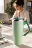 Fika Lumi Döner Kulplu Termos 950 Ml - Mint Yeşili