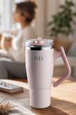 Fika Lumi Döner Kulplu Termos 950 Ml - Pudra