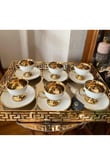 Kahve Fincanı Victoria Gold Beyaz 6 Kişilik Vogue-123