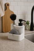 Kitchen Sink Polyresin Sıvı Sabunluk Fırçalıklı