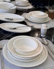 Koleksiyon 57 Parça 12 Kişilik Porselen Yemek Takımı Gümüş