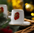 Leone 2 Kişilik Kırmızı Hediye Kutu Kahve Fincanı Takımı - 90 ml