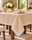 Linen Keten Masa Örtüsü Bej - 160*260