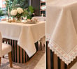 Linen Keten Masa Örtüsü Bej - 160*260