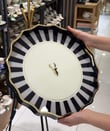 Lüks Akrilik Yuvarlak Tepsi İwon Black 38cm