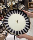 Lüks Akrilik Yuvarlak Tepsi İwon Black 38cm