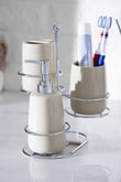 Odeon 4 Parça Banyo Seti Gümüş