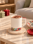 Onedekor Porselen Lüks Scarlet Red Kupa Gold 250ML
