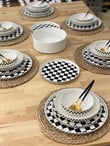 Onedekor Sufii Modern 24 Parça Bone Yemek Takımı Dama