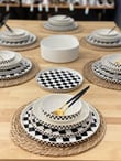 Onedekor Sufii Modern 24 Parça Bone Yemek Takımı Dama