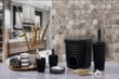 Primanova Palm 5 Parça Banyo Seti Antrasit