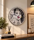 Retro Pop Art Kadın Figürlü Dekoratif Duvar Saati