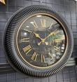 Seta Time Duvar Saati Siyah Gold 50*50 cm