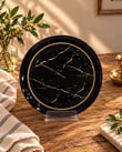 Siyah Mermer Orta Sunum Tabak 29 cm