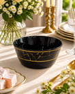 Siyah Mermer Salata Kasesi 23cm