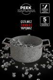 Stone-Age 18cm 20cm 22cm 7 Parça Çizilmez Yanmaz Yapışmaz İndükisiyonlu Sahan Omlet Seti