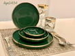 Sufii 24 Parça Bone Yemek Takımı Yeşil