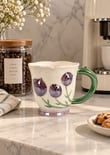 Tulip Lüsterli Mor Porselen Kupa 420  ML