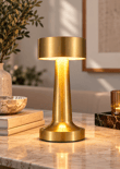 Vellora 3 Işık Modlu Şarjlı Kablosuz LED Masa Lambası - Gold