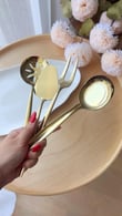  Quinn 5 Parça Titanyum Kaplama Gold Servis Seti
