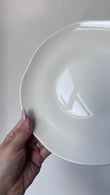 Asimetrik Porselen Outlet 6 Adet 20 cm Beyaz Pasta Tabağı 