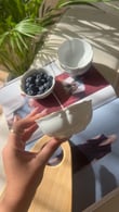 Mina 4 lü Porselen Yaldızlı Mini Sunum Kasesi Beyaz