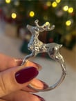 Deer Silver Peçete Halkası 6 Adet